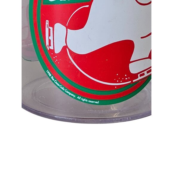 1997 Coca-Cola Polar Bear Plastic Singing  Mug W/ Lid & Handle - Picture 2 of 8